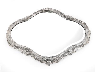 A Mirror Tray from Germany, - Stříbro a ruské stříbro