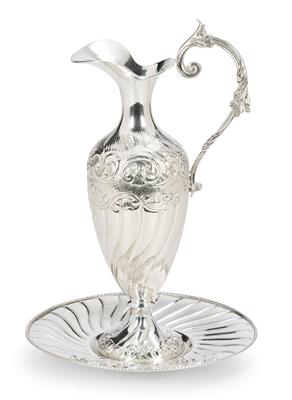A Pot with Support from Italy, - Silver and Russian Silver