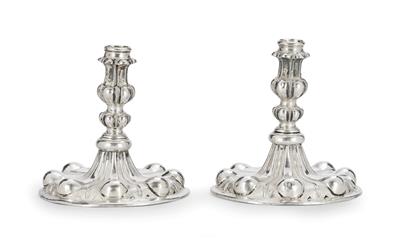 A Pair of Candleholders from Rome, - Argenti e Argenti russo