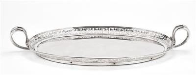 An Empire Tray from Vienna, - Silver and Russian Silver