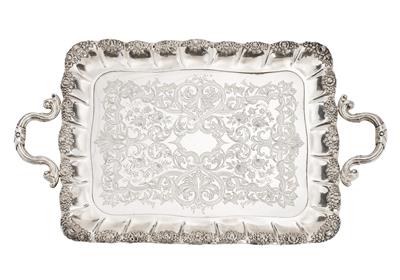 A Tray from Vienna, - Silver and Russian Silver