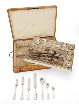 A Cutlery Set for 12 Persons from Vienna, - Stříbro a ruské stříbro