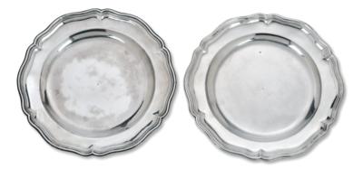 Two Plates of the Knights of Malta, - Stříbro