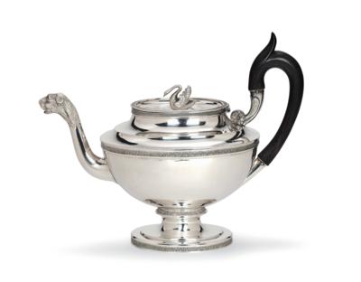 Belgische Teekanne, - Silber