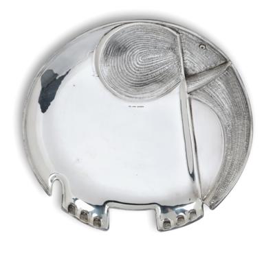 BUCCELLATI - Schale in Form eines stilisierten Elefanten, - Silber
