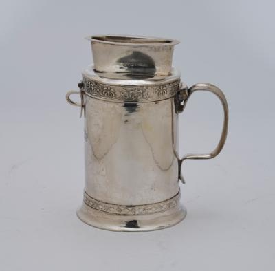 A Jewish Collection Box, - Silver