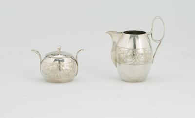 An Empire Milk Jug and Sugar Bowl from Pest, - Stříbro