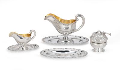 2 Gravy Boats from Vienna, - Silver