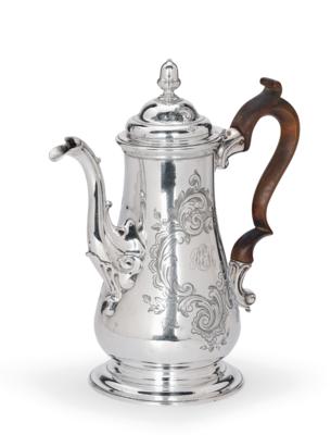 A Coffee Pot from England, - Stříbro