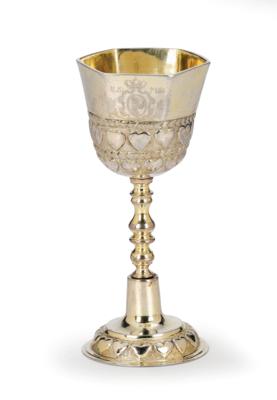 Grand Chancellor Prince Karol Stanislaw Radziwill - Baroque Cup, - Stříbro
