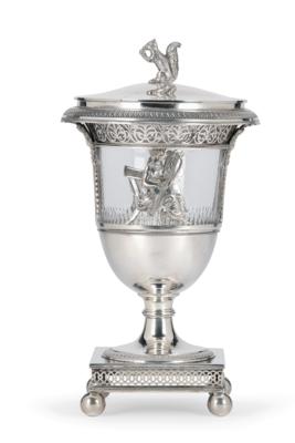 An Empire Sugar Urn from Paris, - Argenti