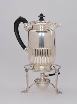 A Coffee Pot with Rechaud and Burner from Sheffield, - Argenti