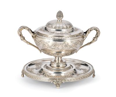 A Sugar Urn with Support from Vienna, - Stříbro