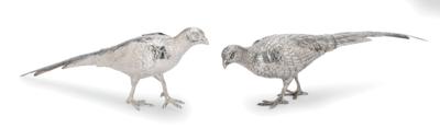 Two Pheasants, - Stříbro