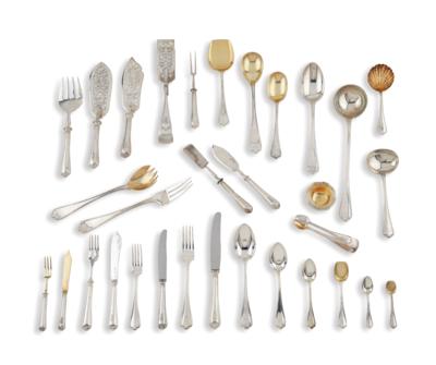 A Large Viennese Cutlery Set for 12 Persons, by J. C. Klinkosch, - Silver