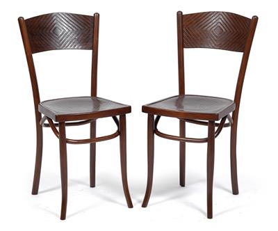 Pair of chairs, - Jugendstil and 20th Century Arts and Crafts