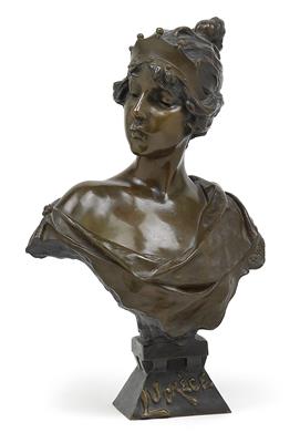 Emmanuel Villanis (1858-1914), Bust of Lucretia, - Stile Liberty e arte applicata del XX secolo