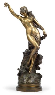 Edouard Drouot (1859-1945), Mädchenakt "L'étoile de mer", - Jugendstil und angewandte Kunst des 20. Jahrhunderts