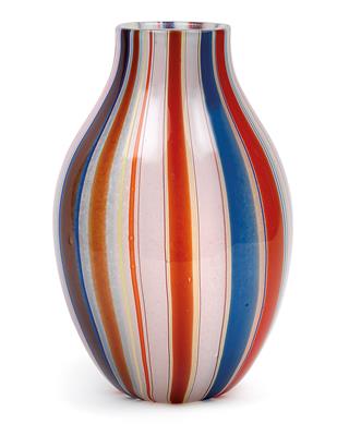 Ercole Barovier (1889-1974), Vase "a canne polichrome", - Jugendstil und angewandte Kunst des 20. Jahrhunderts