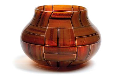 Ercole Barovier (1889–1974), A "tessere ambra" vase, - Secese a umění 20. století