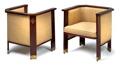 Hans Christiansen (1866–1945), A pair of armchairs, - Secese a umění 20. století