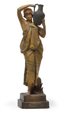 J. Gracien, Figur "Porteuse de vase", - Jugendstil und Kunsthandwerk des 20. Jahrhunderts