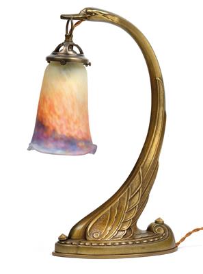 A lamp featuring a swan, - Jugendstil and 20th Century Arts and Crafts
