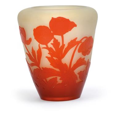 Vase mit Anemonen, - Jugendstil und Kunsthandwerk des 20. Jahrhunderts