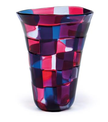 Fulvio Bianconi (Padua 1915-1996 Mailand), Vase "pezzato, - Jugendstil und angewandte Kunst des 20. Jahrhunderts