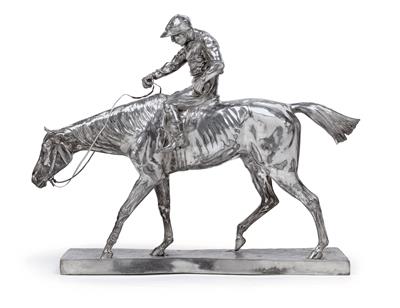 Wilhelm Zwick, a jockey on horseback, - Jugendstil and 20th Century Arts and Crafts