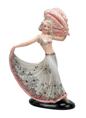 Josef Lorenzl, a figurine “Fan Dancer”, - Secese a umění 20. století