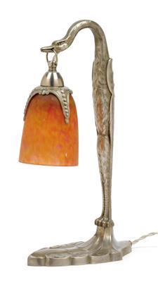 C. Ranc, A lamp featuring a swan, - Secese a umění 20. století