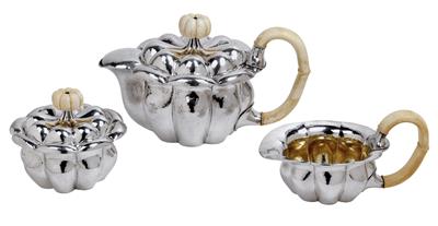 Josef Hoffmann, A three-piece tea service, - Jugendstil and 20th Century Arts and Crafts