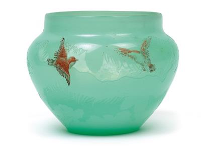 Seltene Vase mit Winterlandschaft - Jugendstil und angewandte Kunst des 20. Jahrhunderts