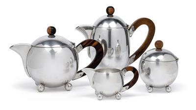 A four-piece coffee and tea service by Argentorwerke Rust & Hetzel, - Secese a umění 20. století