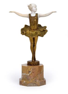 Ferdinand Preiss (1882-1943), A ballerina, - Jugendstil e arte applicata del XX secolo