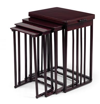 Josef Hoffmann, Four nesting tables no. 986, - Secese a umění 20. století