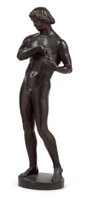 Franz Barwig (Neutitschein 1868-1931 Vienna), A figure – “Adam”, - Jugendstil e arte applicata del XX secolo