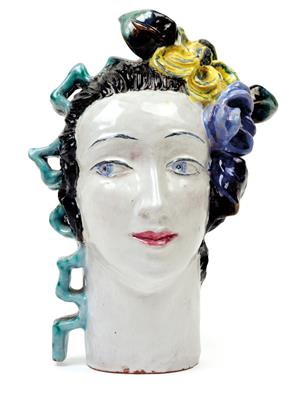 Lotte Calm (born in 1897), A girl’s head, - Jugendstil and 20th Century Arts and Crafts