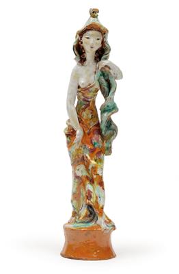 Susi Singer, A striding girl, - Jugendstil e arte applicata del XX secolo