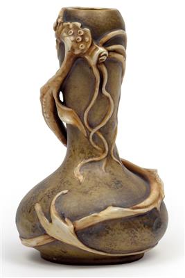 Eduard Stellmacher, A vase with octopus, - Jugendstil and 20th Century Arts and Crafts