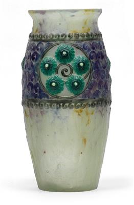G. Argy-Rousseau, Vase "Medaillons fleuris", - Jugendstil und angewandte Kunst des 20. Jahrhunderts