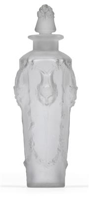 A moulded “Pan” flask with stopper by René Lalique, - Jugendstil and 20th Century Arts and Crafts