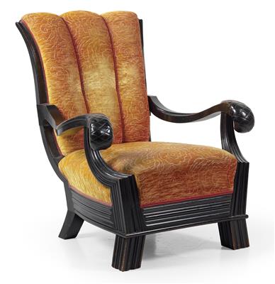 Otto Prutscher zugeschrieben, Fauteuil, - Jugendstil und Kunsthandwerk des 20. Jahrhunderts