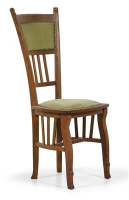 A chair by Gustave Serrurier-Bovy, - Jugendstil e arte applicata del XX secolo