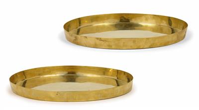 Josef Hoffmann, A pair of oval trays, - Jugendstil and 20th Century Arts and Crafts
