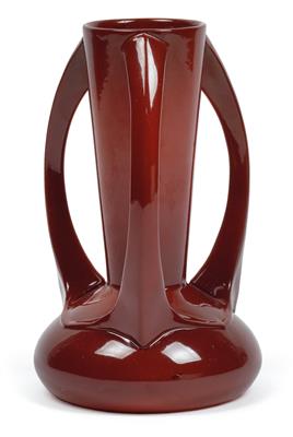 Peter Behrens(Hamburg 1868-1940 Berlin), Vase mit drei Henkeln, - Jugendstil und angewandte Kunst des 20. Jahrhunderts