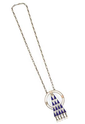 Necklace with pendant, designed by Franz Boeres for Theodor Fahrner, 1904-05, - Secese a umění 20. století