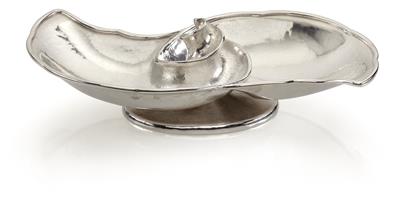 Johannes Ludovicus Mathieu Lauweriks, silver bowl, executed by Frans Zwollo, Hagener Silberschmiede, c. 1910, - Jugendstil e arte applicata del XX secolo