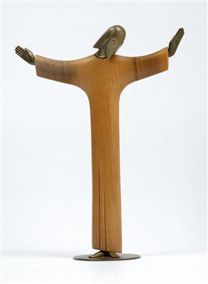 A Christ made of precious wood, model no. 5980, Werkstätten Hagenauer, Vienna - Secese a umění 20. století
